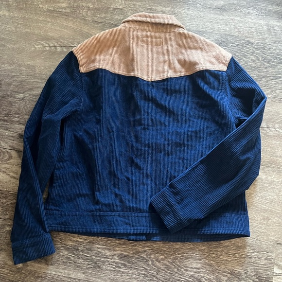 Blue and Tan Corduroy Jacket - Picture 4 of 4
